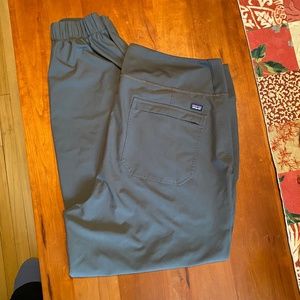 Patagonia Happy Hike Studio Pants, Gray, Size Large